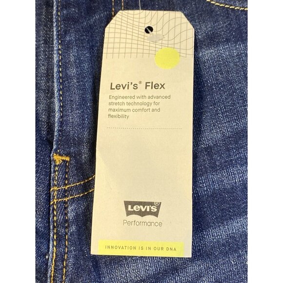 Levi's 513 28 X 30 Slim Straight Men's Jeans Dark Acid Distressed Flex Stretch - Picture 6 of 11